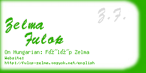 zelma fulop business card